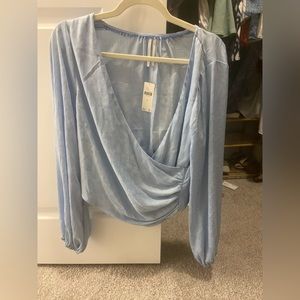Anthropologie Low Cut Blouse